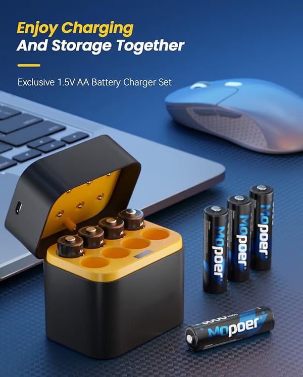✨HOT SALE 50% OFF🔋Li-ion Battery with Integrated Charging Storage Box💡Overcharge protection