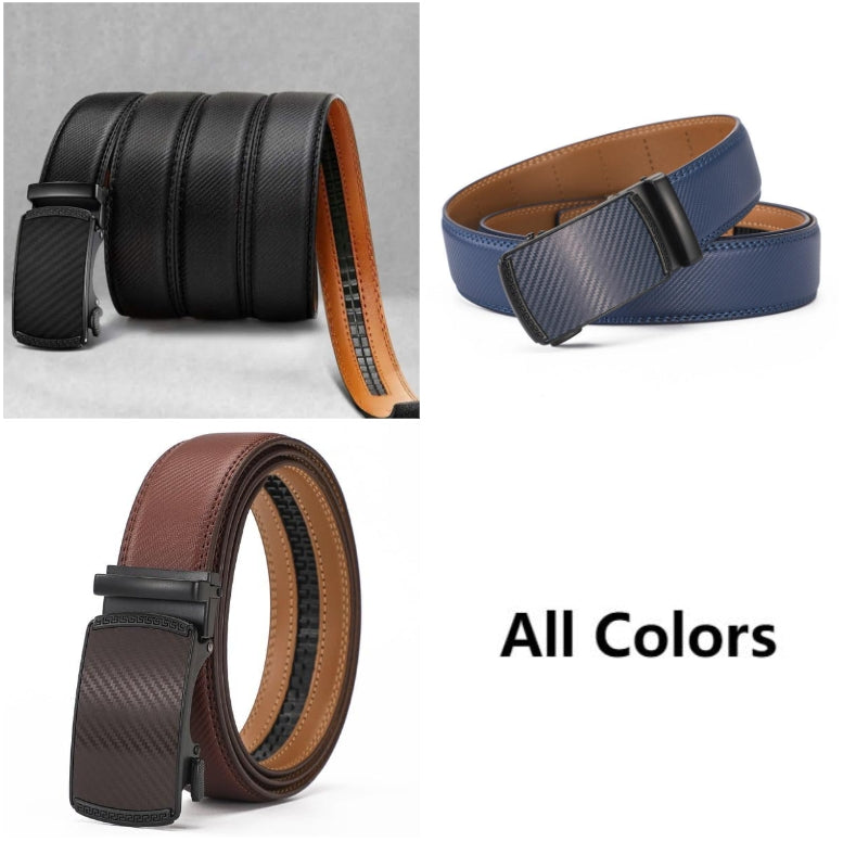 🎁LAST DAY PROMOTION - 50%OFF🎁 Leather Ratchet Belt With Adjustable Buckle
