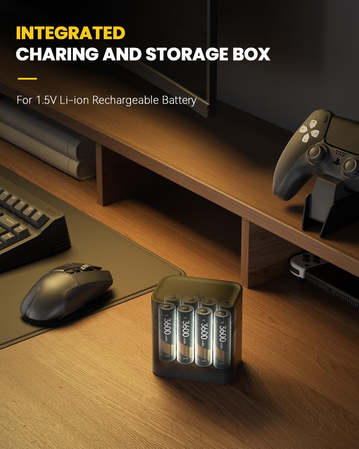 ✨HOT SALE 50% OFF🔋Li-ion Battery with Integrated Charging Storage Box💡Overcharge protection