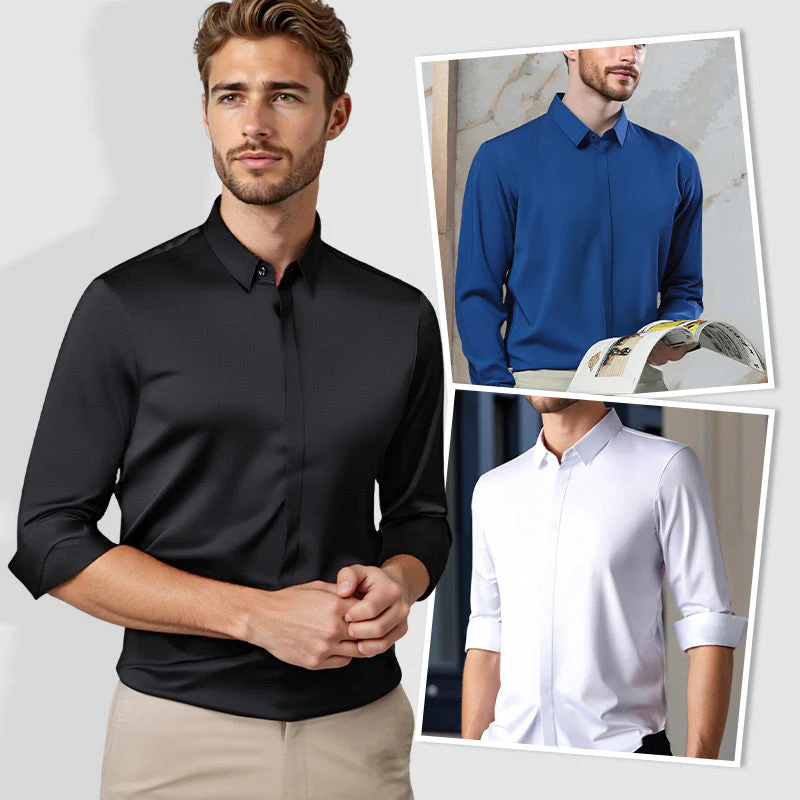 🔥Hot Sale🔥Men's Wrinkle-Free Button-Down Shirt