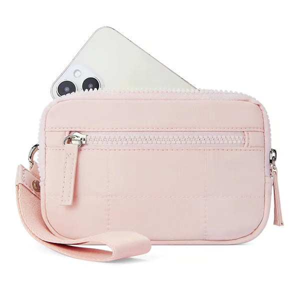 🔥Last Day 50% OFF | Puffer Wristlet Wallet Fits Phone💜