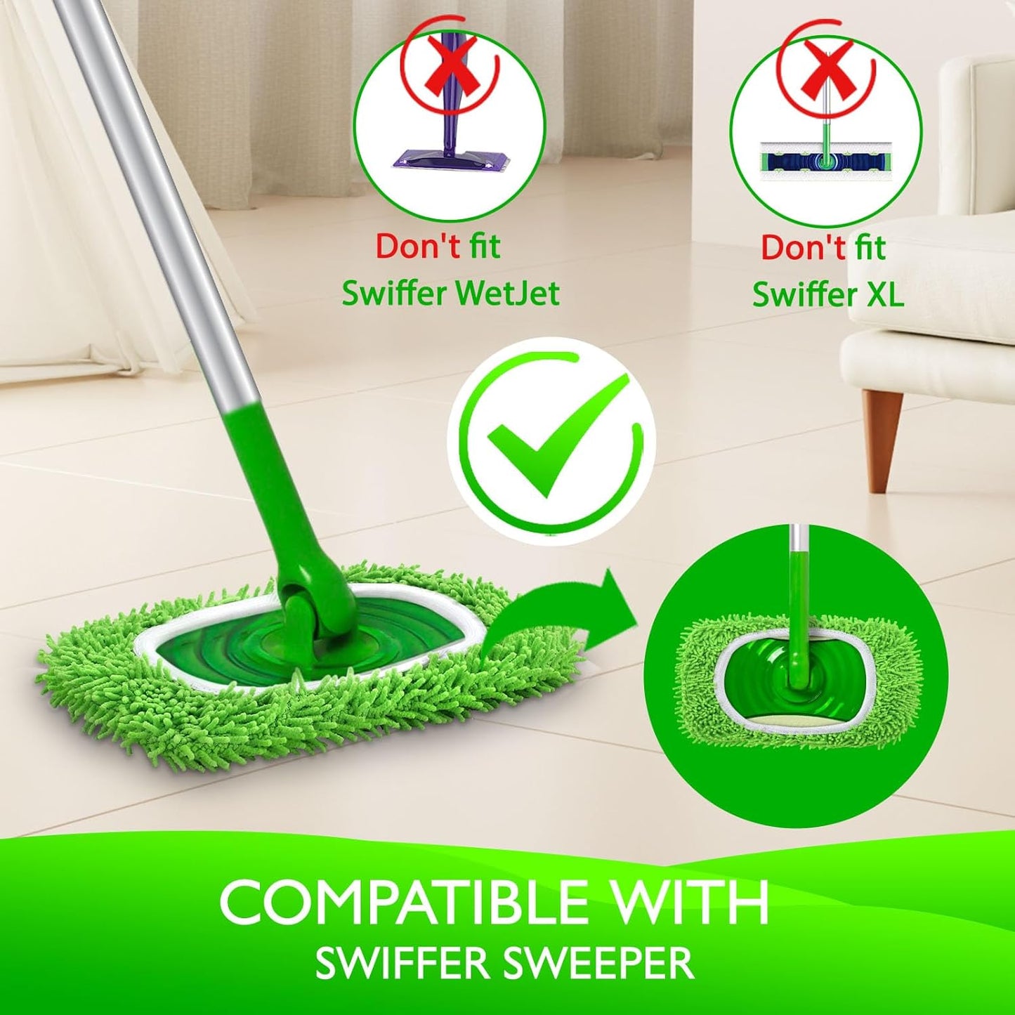 💥2025 New Hot Sale 50% OFF💥Chenille Reusable Mop Refill Pads for Home Use