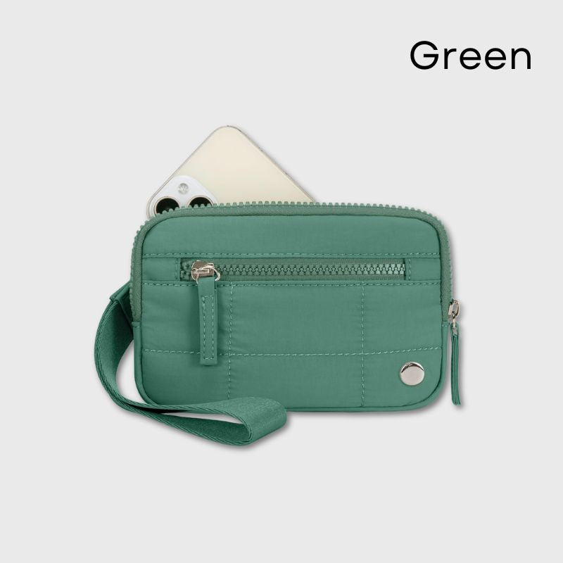 🔥Last Day 50% OFF | Puffer Wristlet Wallet Fits Phone💜