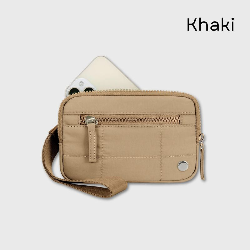 🔥Last Day 50% OFF | Puffer Wristlet Wallet Fits Phone💜