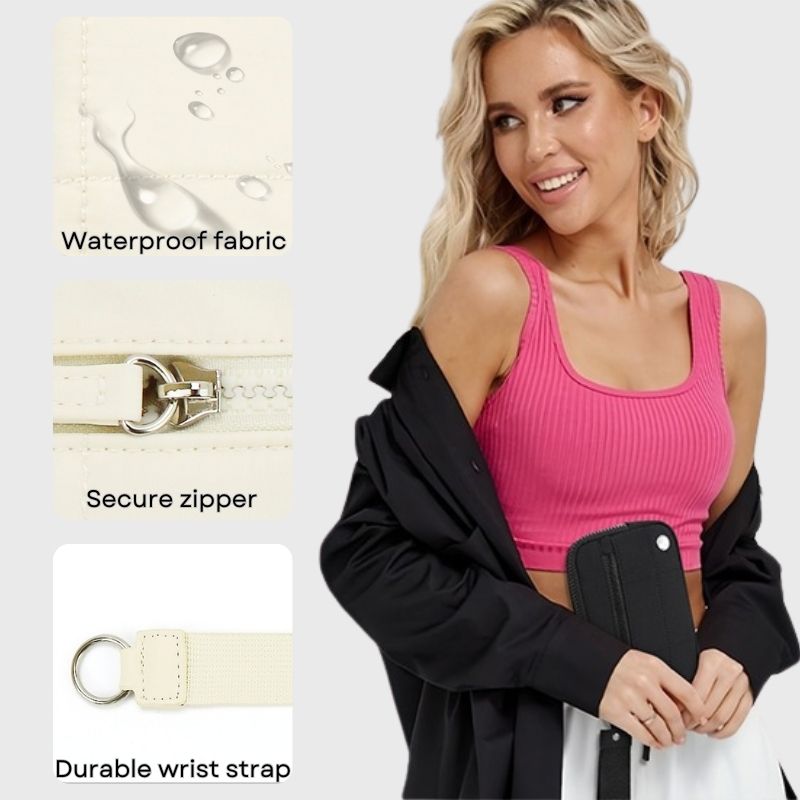 🔥Last Day 50% OFF | Puffer Wristlet Wallet Fits Phone💜