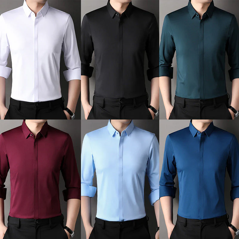 🔥Hot Sale🔥Men's Wrinkle-Free Button-Down Shirt