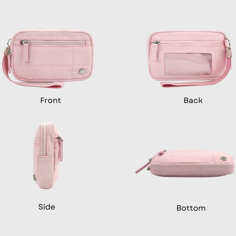 🔥Last Day 50% OFF | Puffer Wristlet Wallet Fits Phone💜