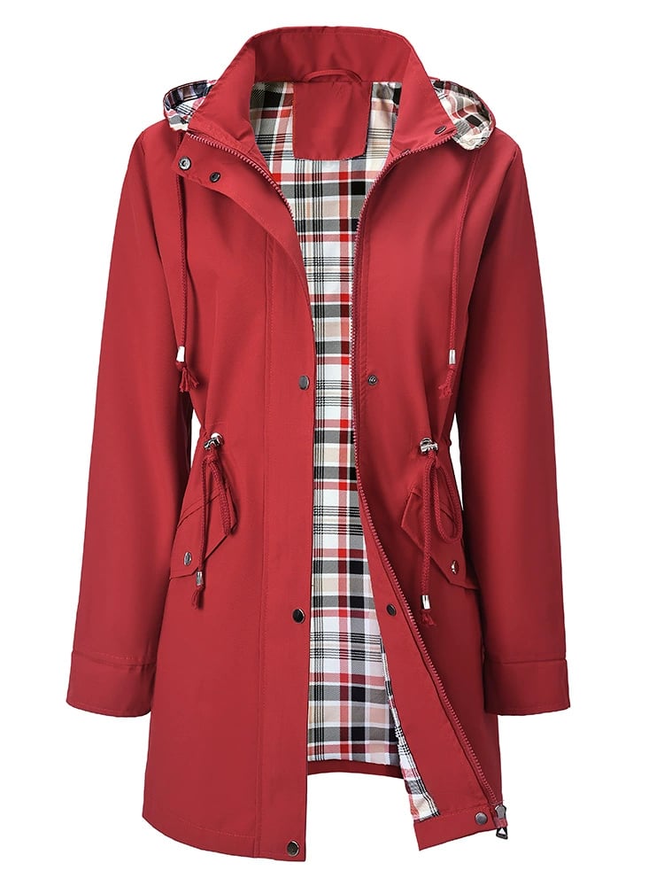 ❤️🔥New Arrival-50% Off🥰Solid Color Casual Jackets, Waterproof and Windproof Coats, Hooded Windbreakers