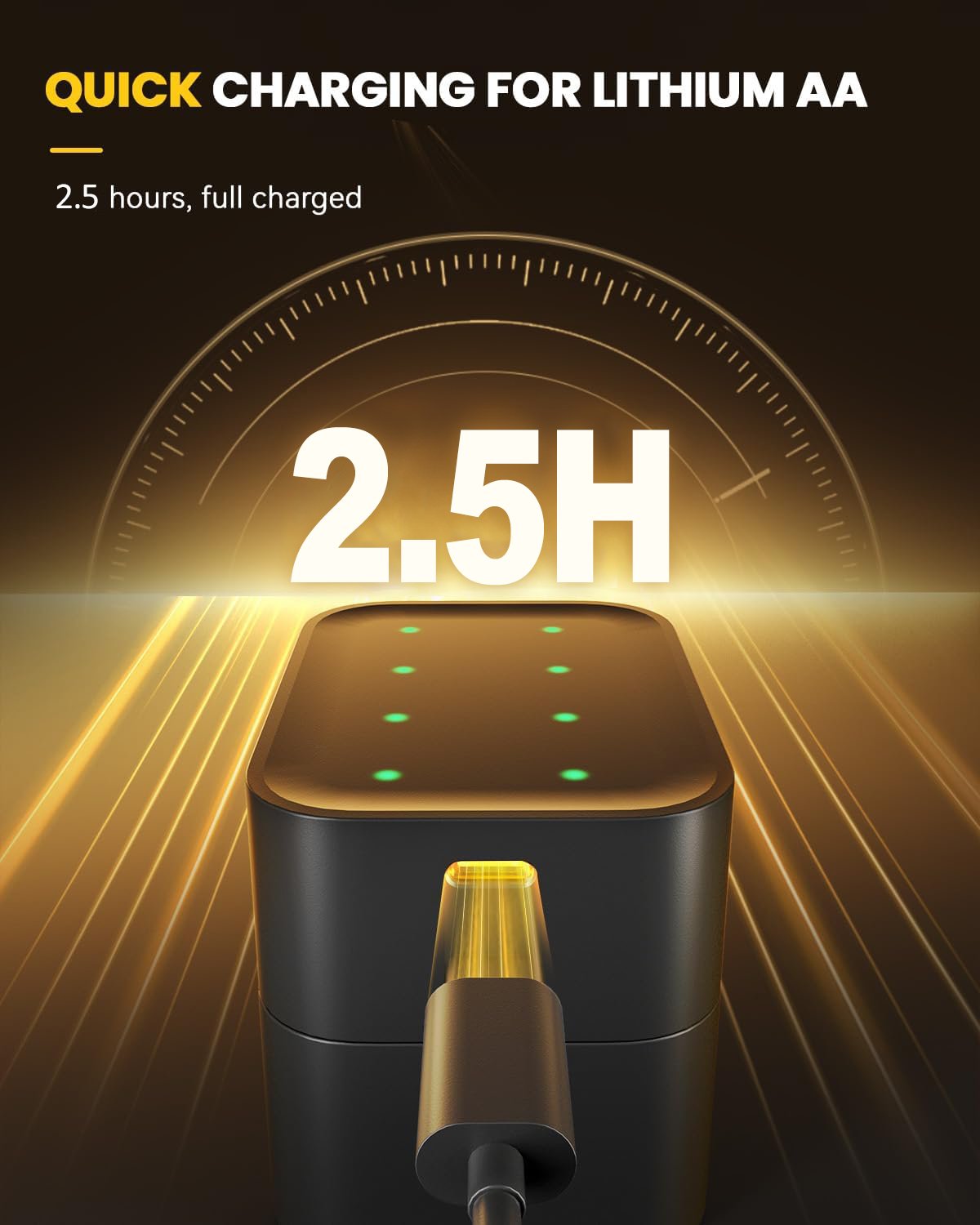 ✨HOT SALE 50% OFF🔋Li-ion Battery with Integrated Charging Storage Box💡Overcharge protection