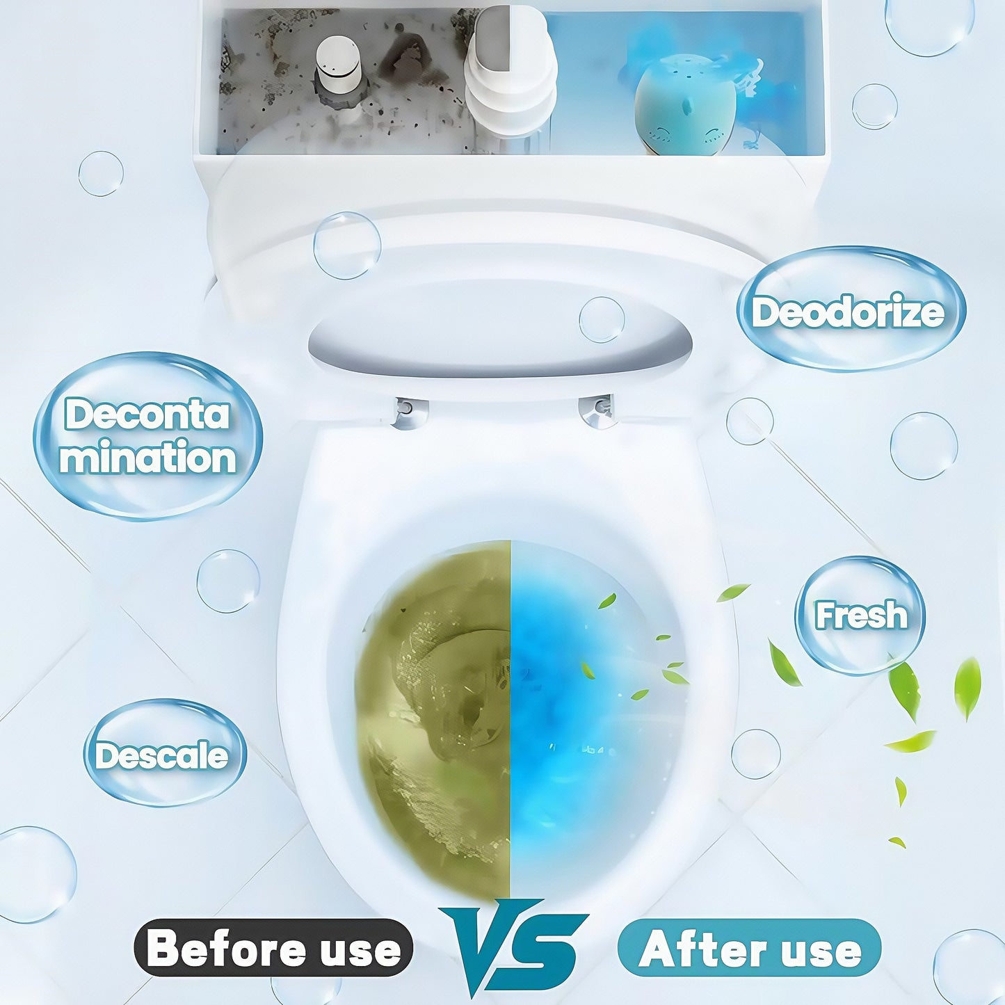 🎁Hot Sale 50 % OFF⏳✨Blue Bubble Toilet Bowl Cleaner