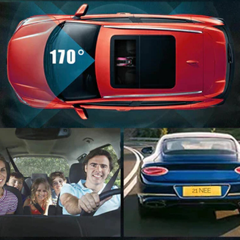 🚗📹 Conduisez plus intelligemment avec notre caméra de tableau de bord grand angle 170° – Double objectif, clarté 1080p !