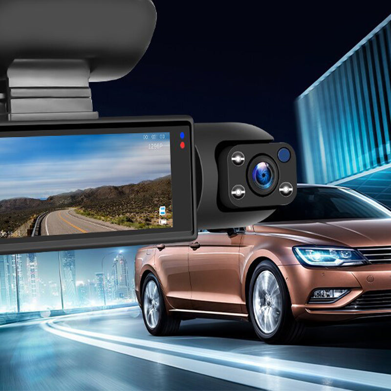 🚗📹 Conduisez plus intelligemment avec notre caméra de tableau de bord grand angle 170° – Double objectif, clarté 1080p !