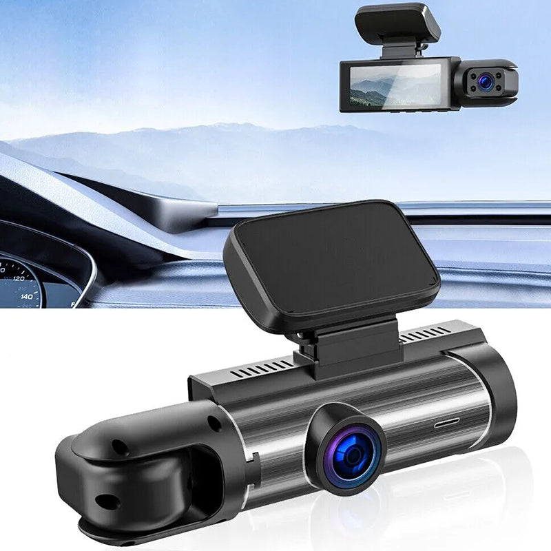 🚗📹 Conduisez plus intelligemment avec notre caméra de tableau de bord grand angle 170° – Double objectif, clarté 1080p !