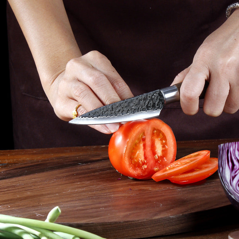 🎁Professional Stainless Steel Kitchen Knife Set(chef's knife, meat knife, utility knife,fruit knife,kitchen scissors, peeler.)