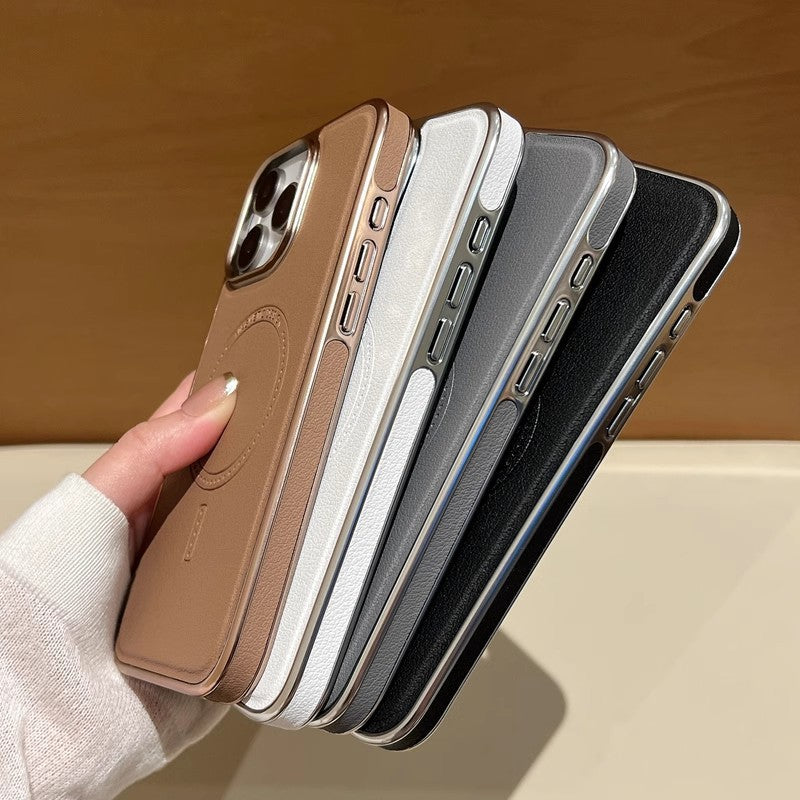🔥Hot Sale🔥Magnetische oplaadcase van leer voor iPhone
