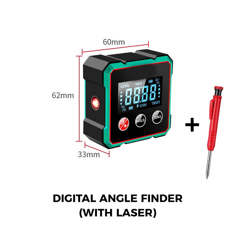 🔥Hot Sale - 50% off✨Magnetic Digital Angle Finder with Electronic Laser