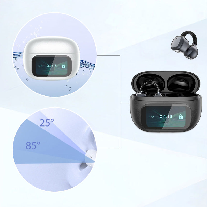 š„2025 HOT SALEš„š§Ear Clip-on Smart Color Screen Intelligent Translation Headsetš§