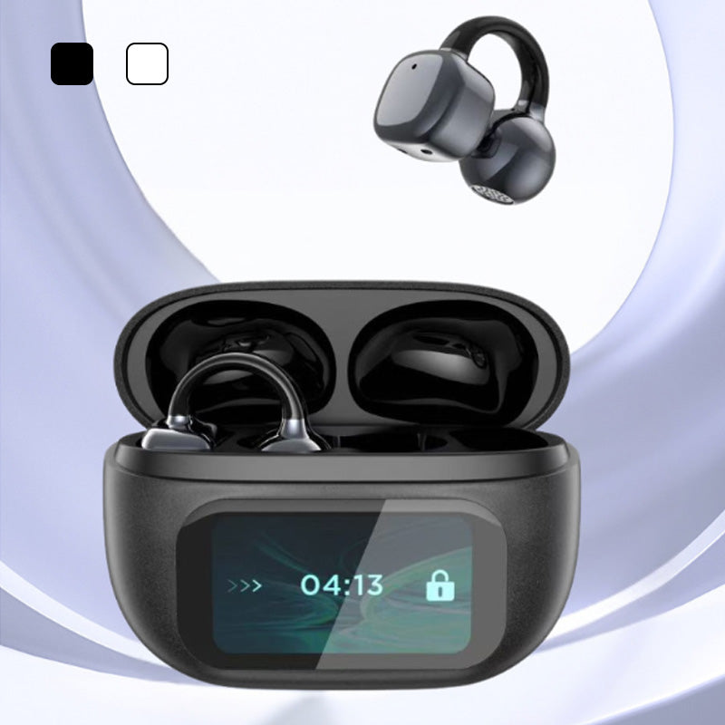 š„2025 HOT SALEš„š§Ear Clip-on Smart Color Screen Intelligent Translation Headsetš§