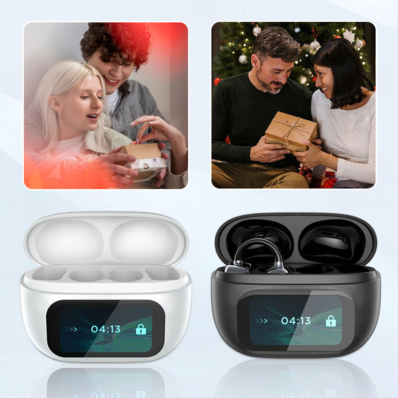 š„2025 HOT SALEš„š§Ear Clip-on Smart Color Screen Intelligent Translation Headsetš§
