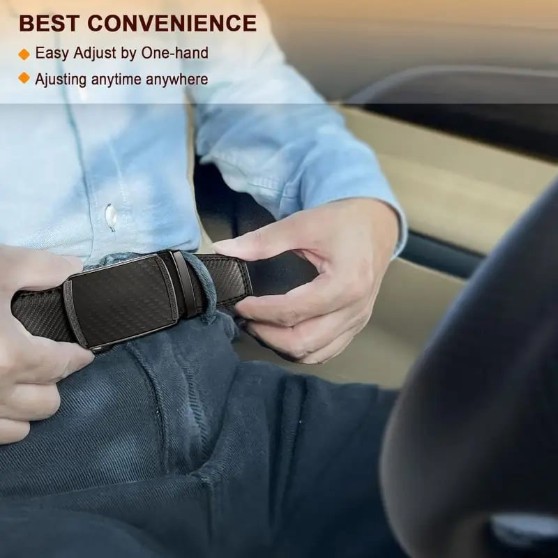 🎁LAST DAY PROMOTION - 50%OFF🎁 Leather Ratchet Belt With Adjustable Buckle