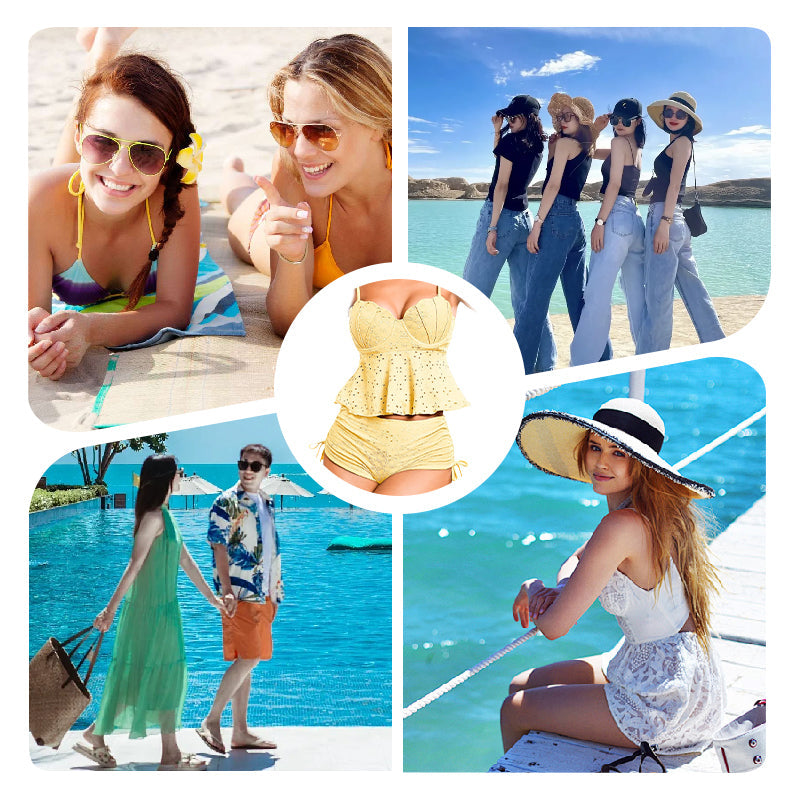 Women‘s Push-Up Tankini Swimsuits with Boyshorts