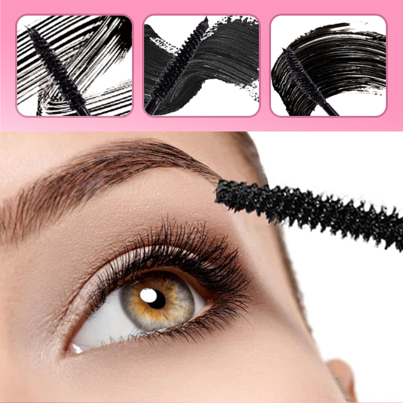 Smudge-Proof Waterproof Mascara for Lengthening, Volumizing & Curling