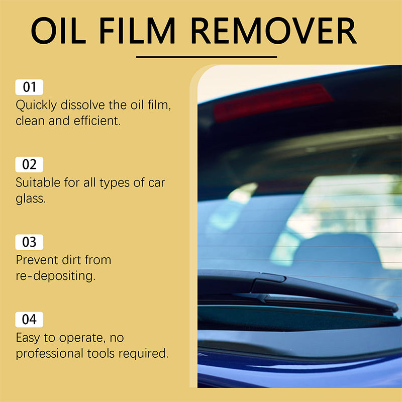 Décapant pour film d'huile sur vitre de voiture