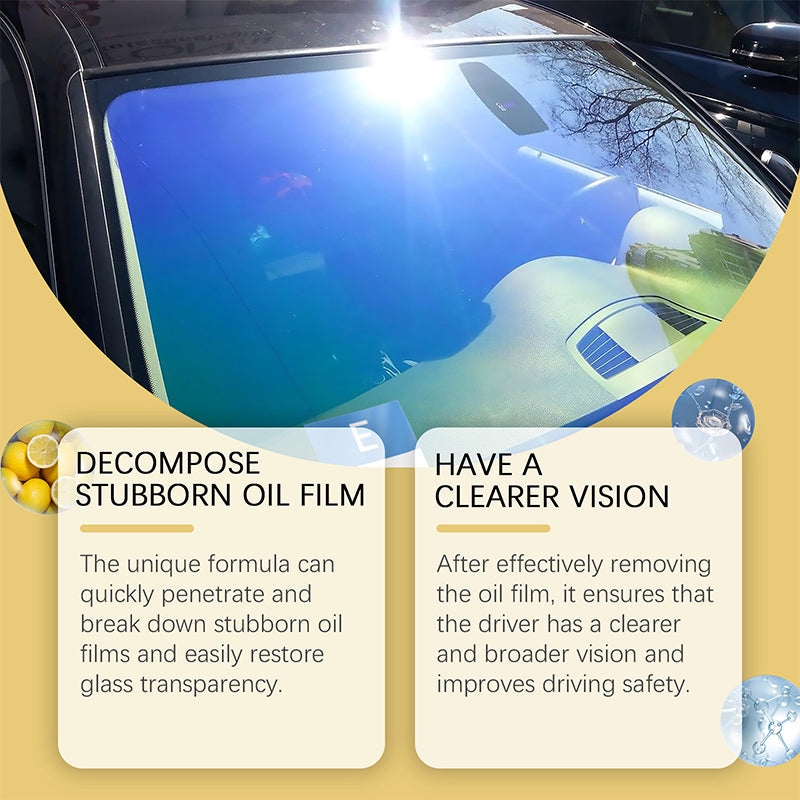 Décapant pour film d'huile sur vitre de voiture
