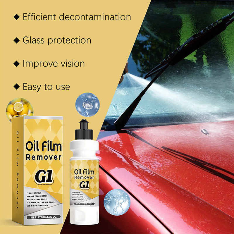 Décapant pour film d'huile sur vitre de voiture