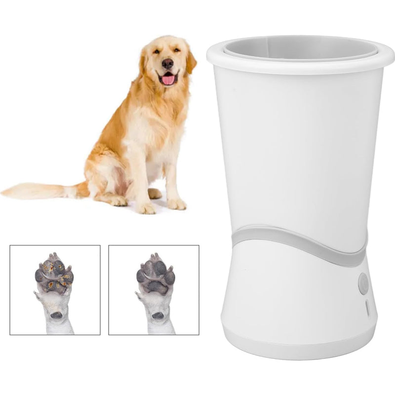 🐾 Intelligent rotating pet paw scrubber 🌿