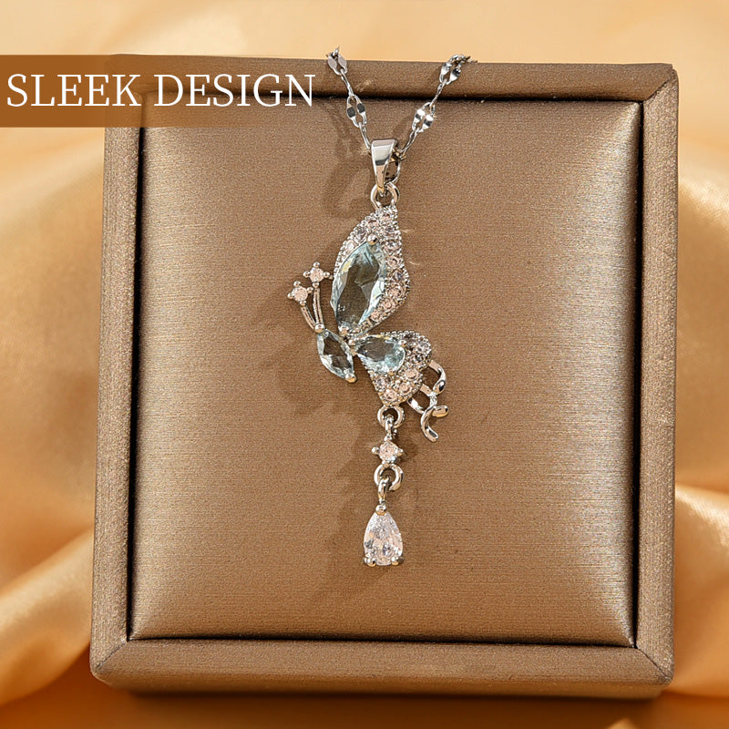⏳ Limited time 50% OFF💥Elegant Butterfly Tassel Pendant Necklace