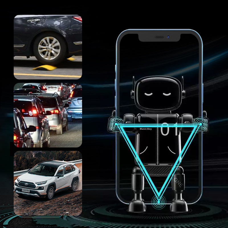Support de téléphone universel et créatif pour voiture, motif robot