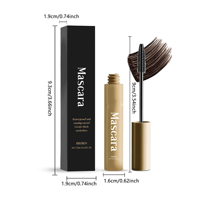 💖Kaufen Sie 1 und erhalten Sie 1 gratis💖Natürliche, lang anhaltende, wasserfeste und schweißfeste braune Wimperntusche🎁