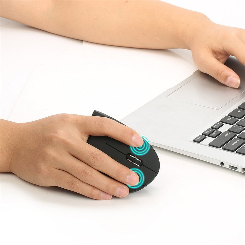 🖱️✨Kabellose, über USB wiederaufladbare, ergonomische vertikale optische Maus