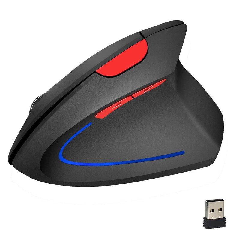 🖱️✨Kabellose, über USB wiederaufladbare, ergonomische vertikale optische Maus