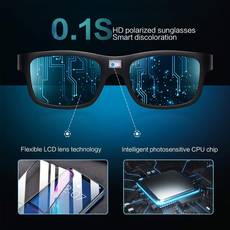 💥💥🏆Hot new models😎😎😎Classic Smart Photochromic Polarized Sunglasses