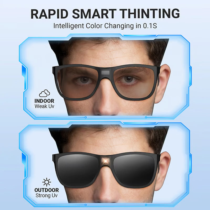 💥💥🏆Hot new models😎😎😎Classic Smart Photochromic Polarized Sunglasses