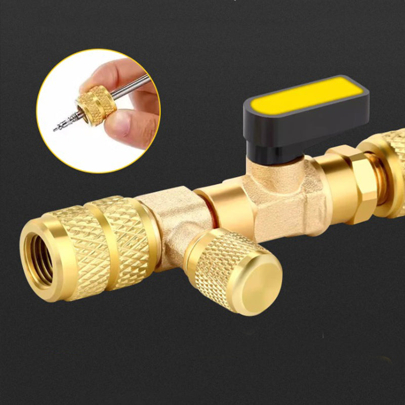 AC Valve Core Removal Tool with SAE 1/4 & 5/16 Port