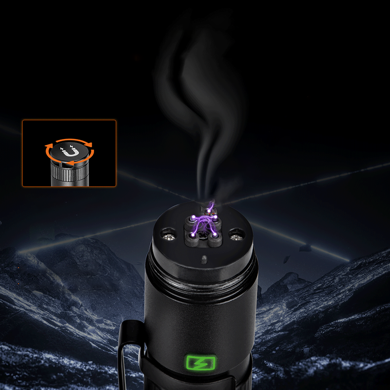 Multi-Mode Arc + Alarm Zoom Bright Flashlight