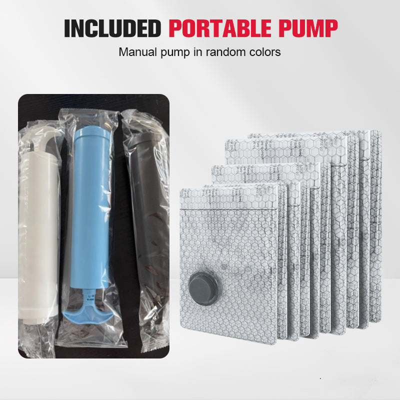 🔥 LAST DAY PROMOTION - 50%OFF 🔥 Travel Vacuum Storage Bags & Portable Pump Set