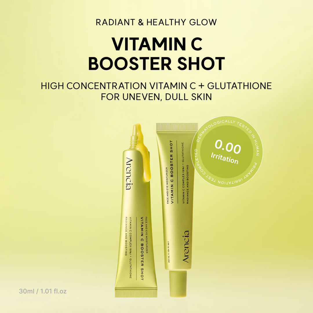 💗LAST DAY - BUY 2 GET 1 FREE Vitamin C Booster Shot, Pure Vitamin C + Glutathione for Bright, Healthy Skin Glow, 1.01 fl oz