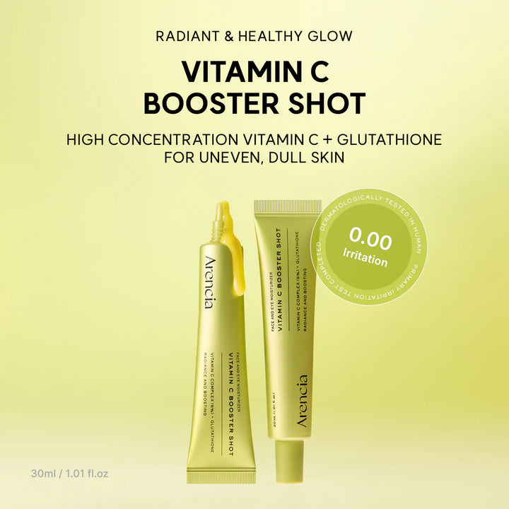 💗LAST DAY - BUY 2 GET 1 FREE Vitamin C Booster Shot, Pure Vitamin C + Glutathione for Bright, Healthy Skin Glow, 1.01 fl oz