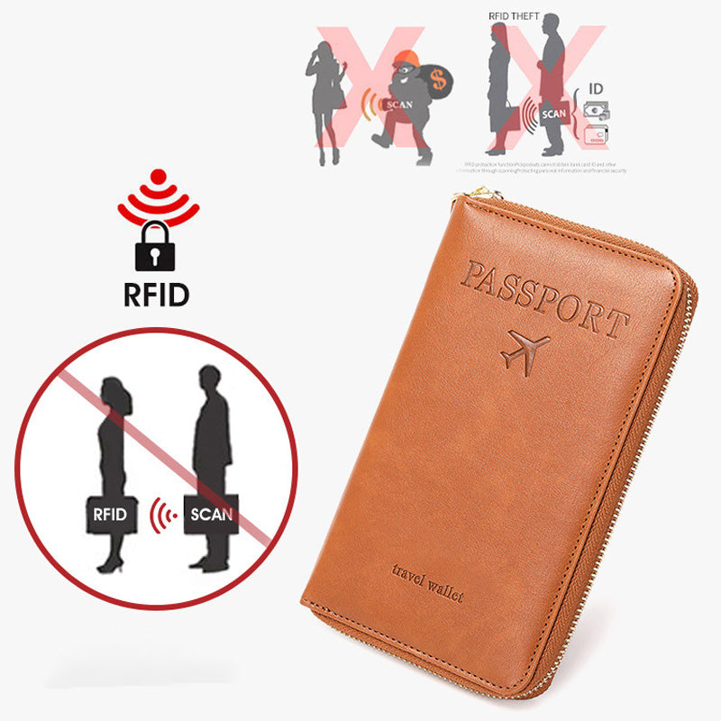 🧳2025 Tourism Must✈️Multifunctional RFID Passport Wallet
