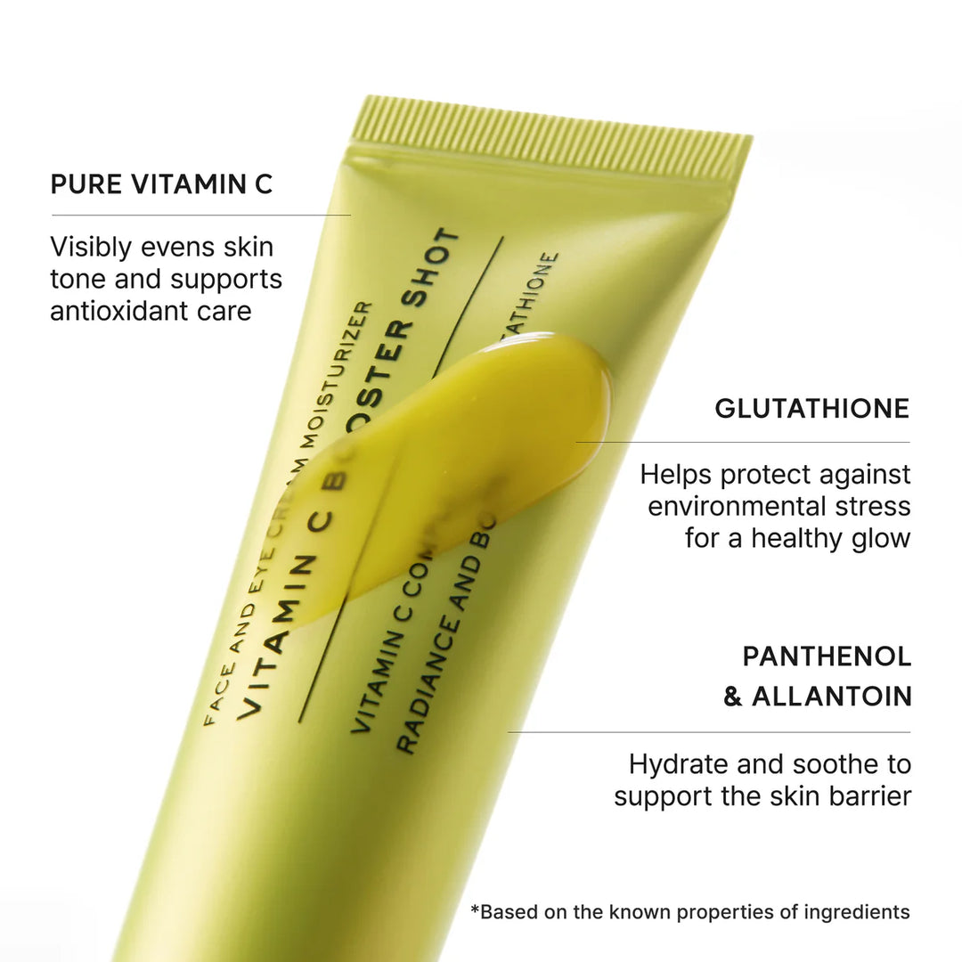 💗LAST DAY - BUY 2 GET 1 FREE Vitamin C Booster Shot, Pure Vitamin C + Glutathione for Bright, Healthy Skin Glow, 1.01 fl oz