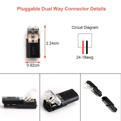 🏆Connecteur enfichable à double fil avec boucle de verrouillage🔩🔒