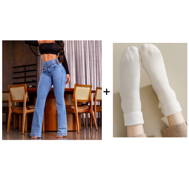 🎁2026 New Arrivals 50% OFF👖Stretch Flare Jeans With A High Waist