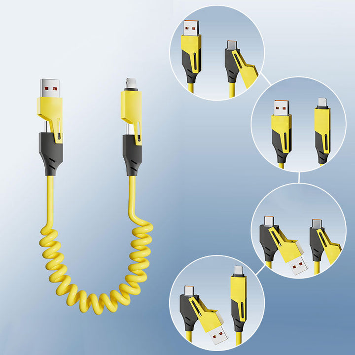🔥BUY 1 GET 1 FREE🔥🔥4 in 1 Spring Fast Charging Cable