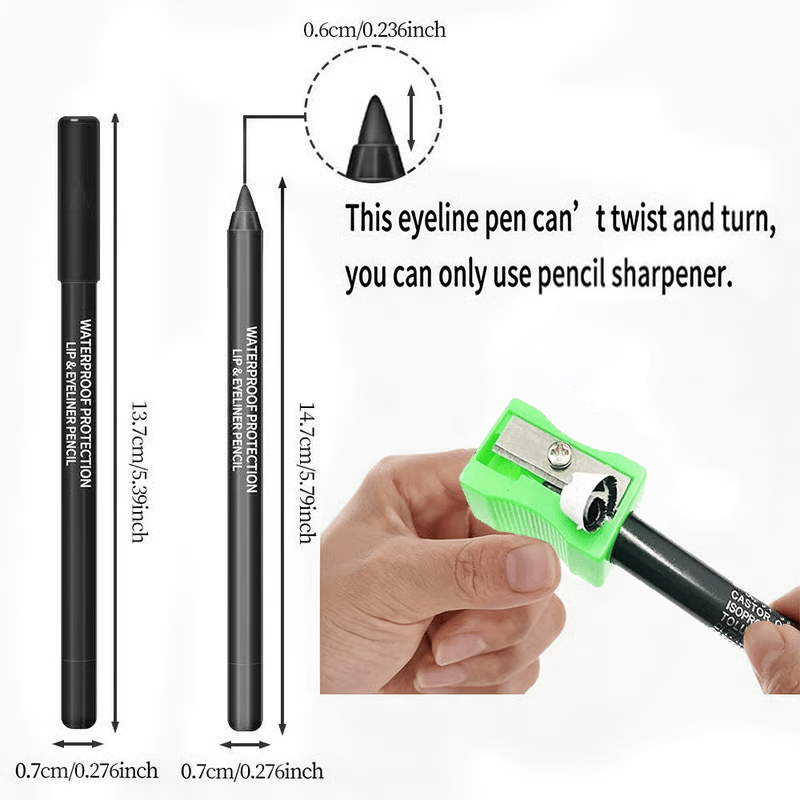 💧14-Pack Waterproof Colored Gel Eyeliner Pencil – Metallic &amp; Shimmer Finishes, Smudge-Proof（Pencil sharpener color is random）