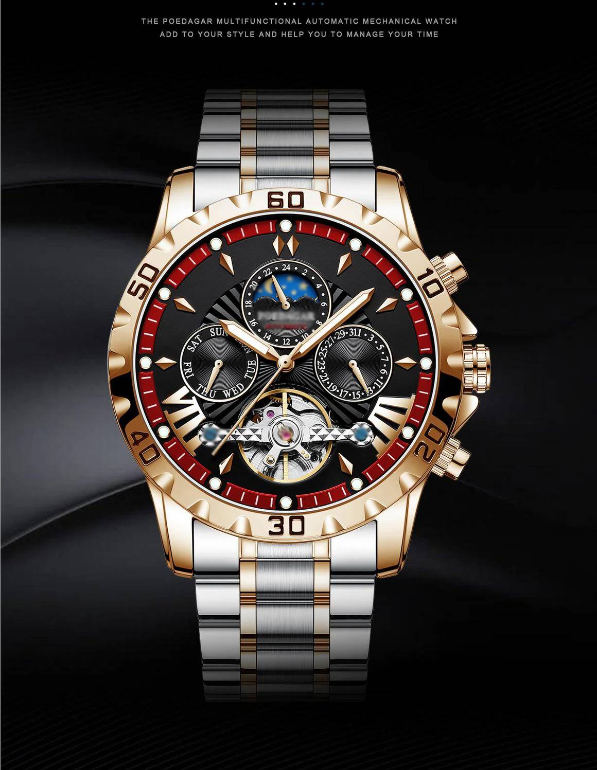 ⌚💧Swiss Brand New Waterproof Automatic Mechanical Watches