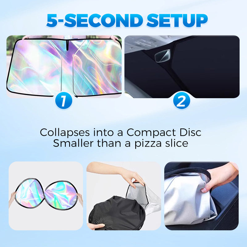 🌞 Summer Hot Sale 50% OFF 🌈Laser Car Windshield Sunshade